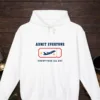 admit-everyone-hoodie-white-front-v1 Admit Everyone design on the Comfort Colors 1467 hoodie in White, front view