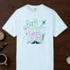 born-to-fly-pastel-tee-chambray-front Born to Fly Pastel Tee in Chambray, front view
