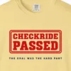 Checkride Passed Tee in Butter, close-up