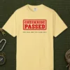 Checkride Passed Tee in Butter, front view