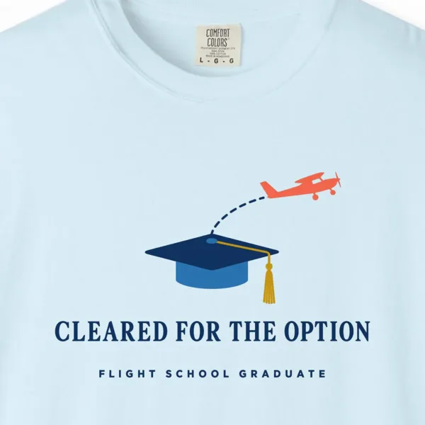 cleared-for-the-option-tee-chambray-chest Cleared for the Option Tee in Chambray, close-up