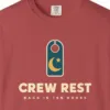 crew-rest-tee-crimson-chest Crew Rest Tee in Crimson, close-up