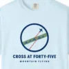 cross-at-forty-five-tee-chambray-chest Cross at Forty-Five Tee in Chambray, close-up