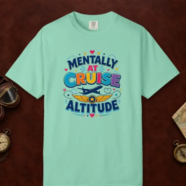 Cruise Altitude Hearts Tee in Island Reef, front view
