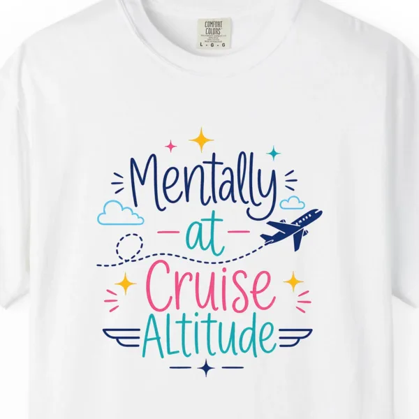 Cruise Altitude Jet Tee in White, close-up