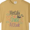 Cruise Altitude Smiling Jet Tee in Mustard, close-up