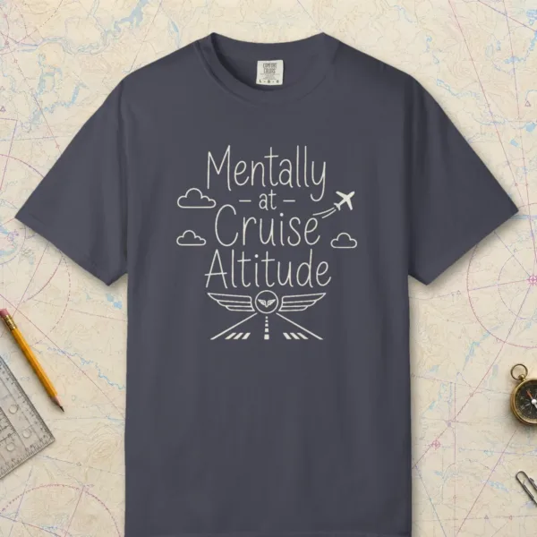 cruise-altitude-wings-night-tee-navy-front Cruise Altitude Wings Night Tee in Navy, front view