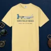 down-the-jet-bridge-tee-butter-front Down the Jet Bridge Tee in Butter, front view