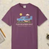 Fair Weather Only Tee in Berry, front view