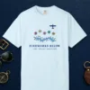 Fireworks Below Tee in Chambray, front view