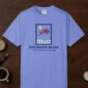 First Flight of the Year Tee in Flo Blue, front view