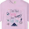 flight-time-pastel-trainer-tee-orchid-chest Flight Time Pastel Trainer Tee in Orchid, close-up