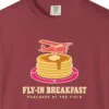 fly-in-breakfast-tee-chili-chest Fly-In Breakfast Tee in Chili, close-up