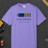 Four Stripes Tee in Violet, front view