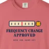 Frequency Change Approved Tee in Watermelon, close-up