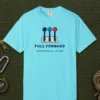 Full Forward Tee in Lagoon Blue, front view