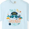 grounded-face-tower-tee-chambray-chest Grounded Face Tower Tee in Chambray, close-up