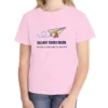 Hallway Record Holder kids tee in Blossom, Comfort Colors 9018 youth tee, front view