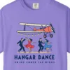 Hangar Dance Tee in Violet, close-up
