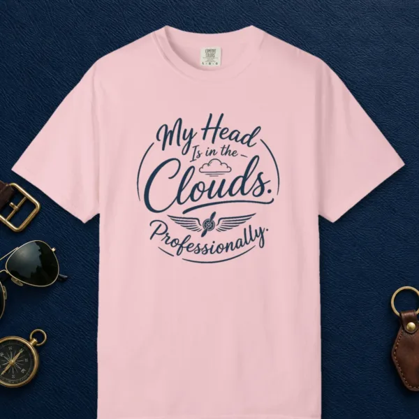 Head in the Clouds Propeller Tee in Blossom, front view