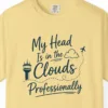 Head in the Clouds Tower Tee in Butter, close-up