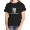 I Asked to See the Cockpit kids tee in Black, Comfort Colors 9018 youth tee, front view