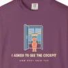 I Asked to See the Cockpit Tee in Berry, close-up
