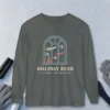 i-came-to-watch-long-sleeve-tee-pepper-front I Came to Watch design on a Pepper Comfort Colors 6014 long-sleeve tee, front view