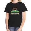 i-know-that-engine-kids-tee-black-front I Know That Engine kids tee in Black, Comfort Colors 9018 youth tee, front view