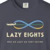 Lazy Eights Tee in Navy, close-up
