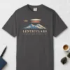 Lenticulars Tee in Graphite, front view