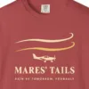 mares-tails-tee-crimson-chest Mares' Tails Tee in Crimson, close-up