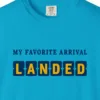 My Favorite Arrival Tee in Sapphire, close-up