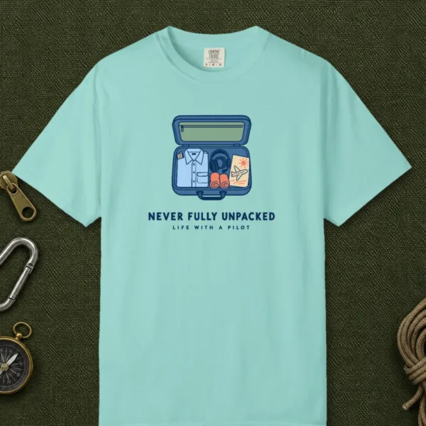 Never Fully Unpacked Tee in Chalky Mint, front view