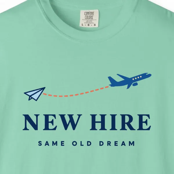 New Hire Same Old Dream Tee in Island Reef, close-up