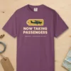 now-taking-passengers-tee-berry-front Now Taking Passengers Tee in Berry, front view