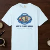 Off to Flight School Tee in Chambray, front view