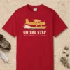 on-the-step-tee-red-front On the Step Tee in Red, front view