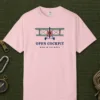 Open Cockpit Tee in Blossom, front view