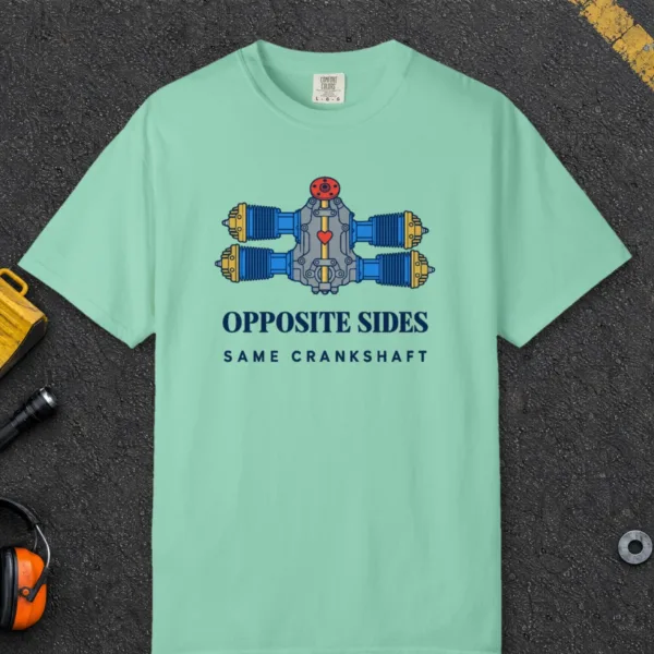Opposite Sides Tee in Island Reef, front view