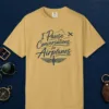 pause-conversations-propeller-tee-mustard-front Pause Conversations Propeller Tee in Mustard, front view