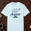 Pause Conversations Runway Tee in Chambray, front view