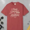 Pause Conversations Trainer Night Tee in Crimson, front view