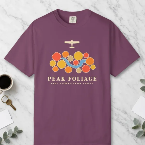 peak-foliage-tee-berry-front Peak Foliage Tee in Berry, front view