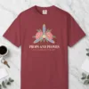 Props and Peonies Tee in Chili, front view