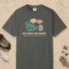 recliners-and-rumors-tee-pepper-front Recliners and Rumors Tee in Pepper, front view