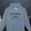 retired-parking-brake-set-hoodie-blue-jean-front-v1 Retired Parking Brake Set design on the Comfort Colors 1467 hoodie in Blue Jean, front view