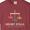 short-final-tee-chili-chest Short Final Tee in Chili, close-up