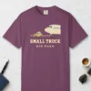 Small Truck Big Push Tee in Berry, front view