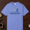 Straight from the Gate Tee in Flo Blue, front view